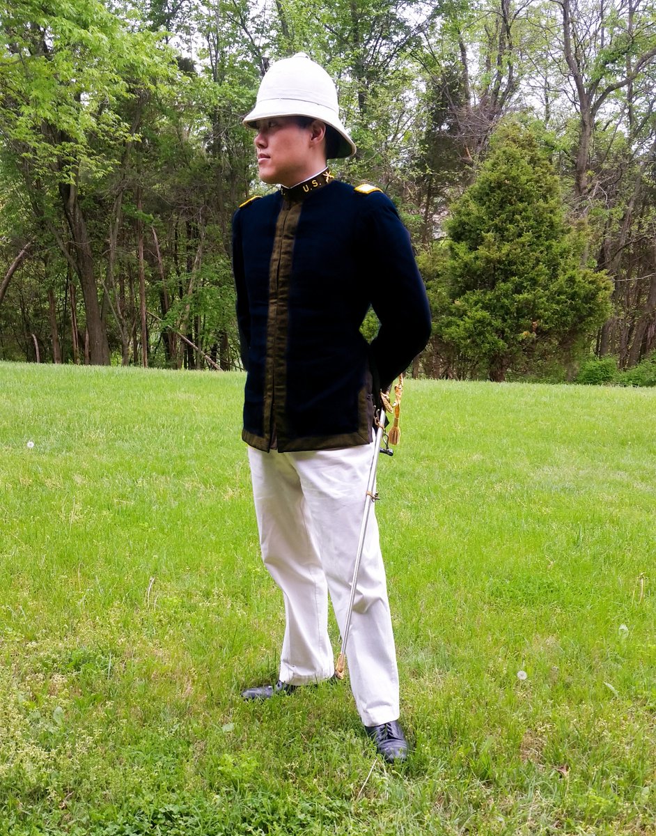 #USArmy #uniform on campaign in warm #philippines weather circa 1901. 米軍1901年 フィリピン 米比戦争 #USA #米軍 #制服