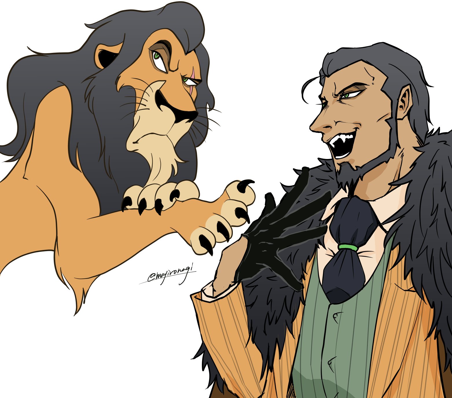 ながれﾁｬﾝ ライオンキング Lion King のスカー擬人化 T Co Psclbbawpy Twitter