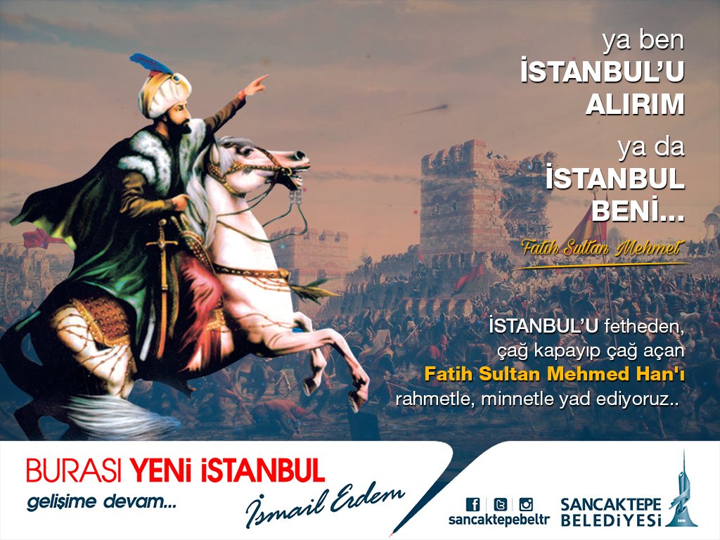 SancaktepeBeltr's tweet image. Bir çağ açıp, bir çağ kapatan,  Fatih Sultan Mehmet Han’ı vefatının 536.yılında saygı, rahmet ve minnetle anıyoruz.