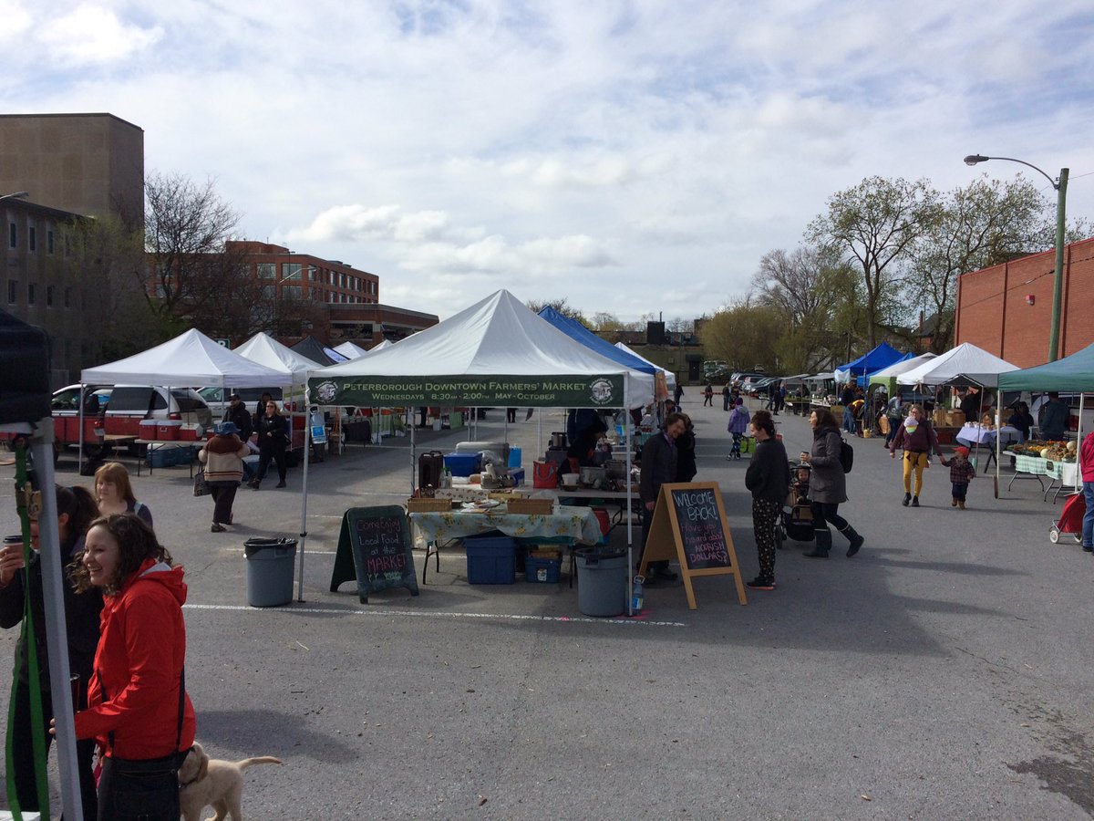 Rain clouds have parted &amp; it's beautiful first day for market!!!