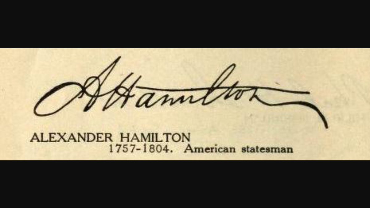 AlexHamildone's tweet image. [Here's me, forging Alexander's signature like the trash I am-

I think I did pretty well to say I did it from memory]