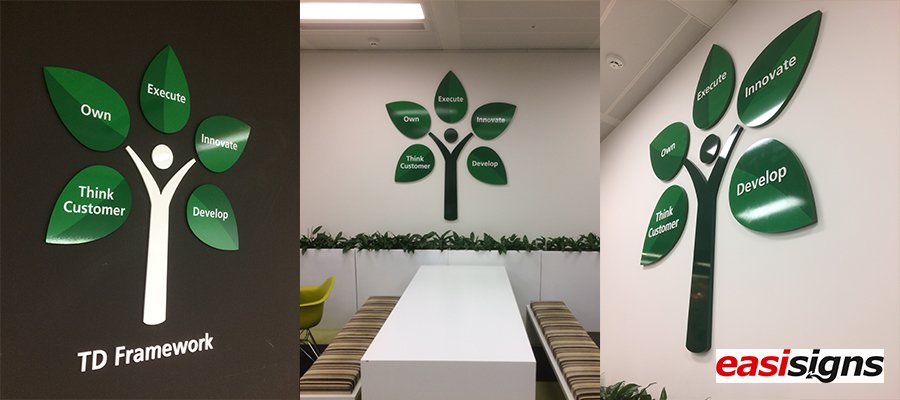TD Securities Internal Office Signs goo.gl/1BKx0E #signs #london #office