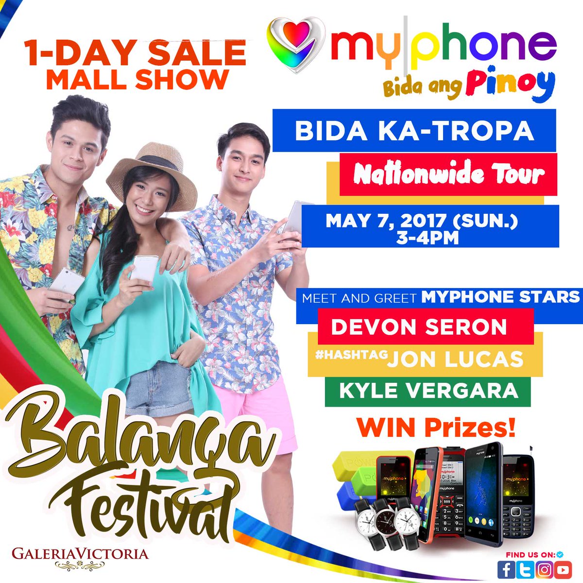 inyiyruma's tweet image. See you at #BataanFestival on Sunday! Kasama ko ang #DevJon @devonseron17 @Hashtag_DonJon w/ @kylevergara @MyPhoneOfficial