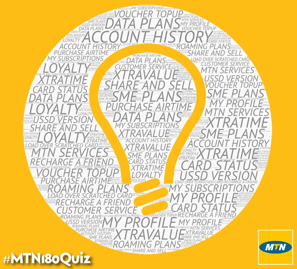 MTN180's tweet image. Questions about to drop!
RT or tag your friends.
#MTN180Quiz