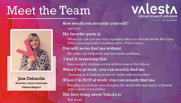 #meettheteam             
Curious about who you can meet at Valesta? Get a better understanding of the people that make our company unique