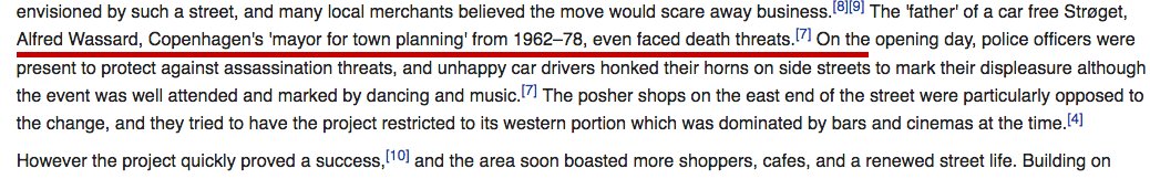 Strikið í Køben var bílagata til 1964. Sá sem breytti hlaut morðhótanir (!!) ökumanna/verslunareiganda. 1965: öll borgin sátt!  #sumargötur