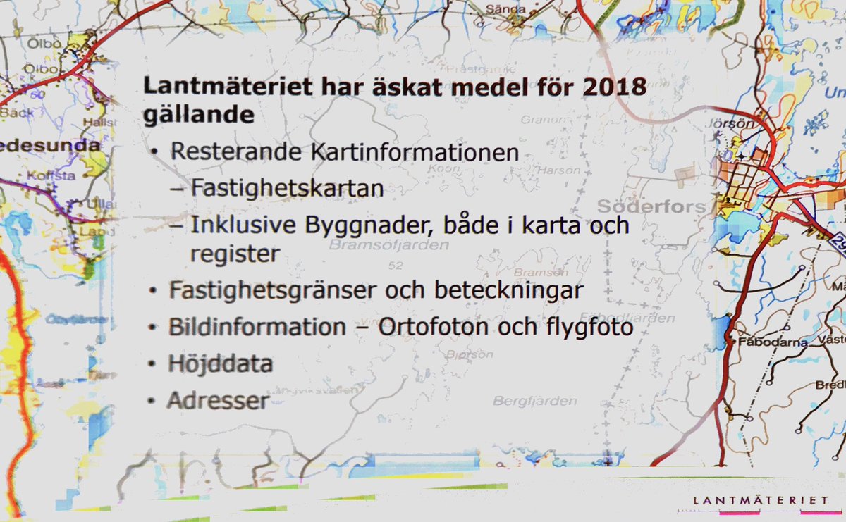 opengov_se's tweet image. Lantmäteriet har äskat medel för fler öppna dataset inkl adresser 2018: #öppnadata #opengov