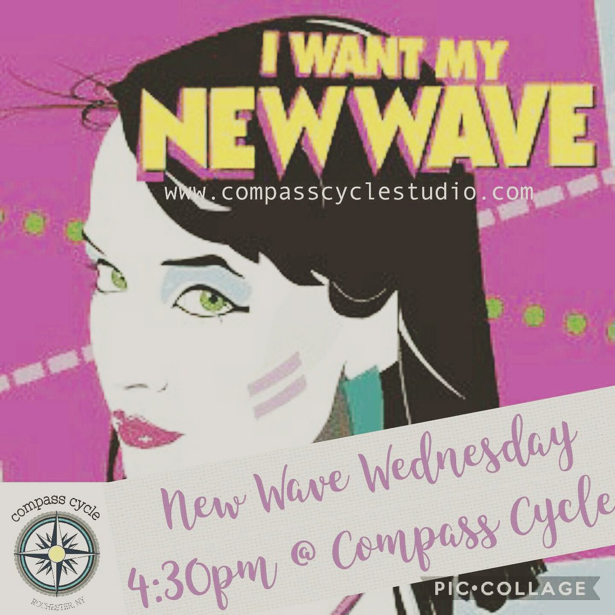 CompassCycle's tweet image. New Wave Wednesday!!!  Join Barb today at 4:30 for a much needed mid-week stress relief ride!  #findyourdirection