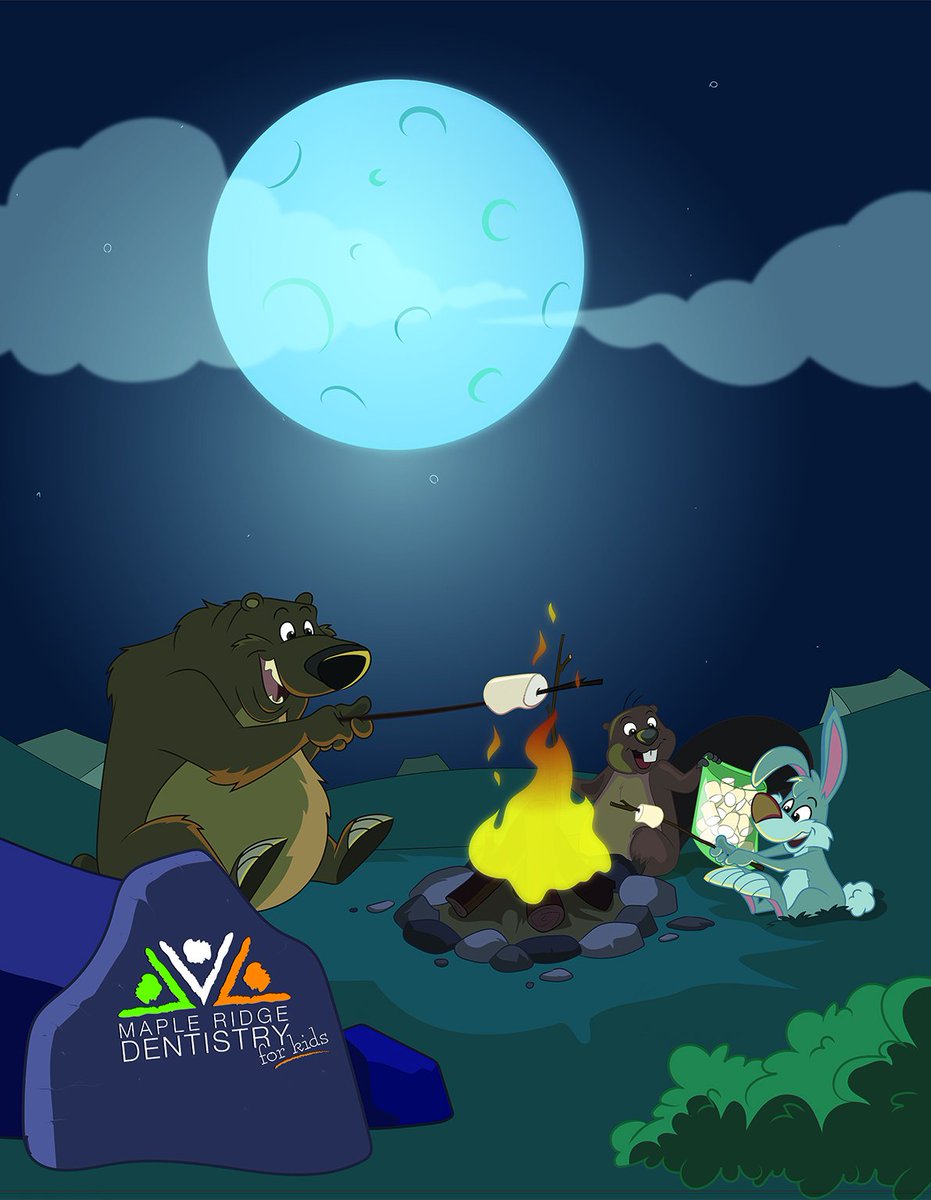 We illustrated some little animal friends for <a href="/MRDentist4Kids/"> MR Dentistry 4 Kids</a>! Here's hoping the rain will stop soon so camping season can finally begin. ⛺️