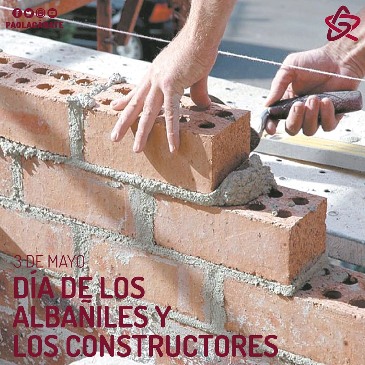 Mi reconocimiento a los trabajadores de la construcción que con su labor contribuyen a edificar los hogares y grandes obras de MX.