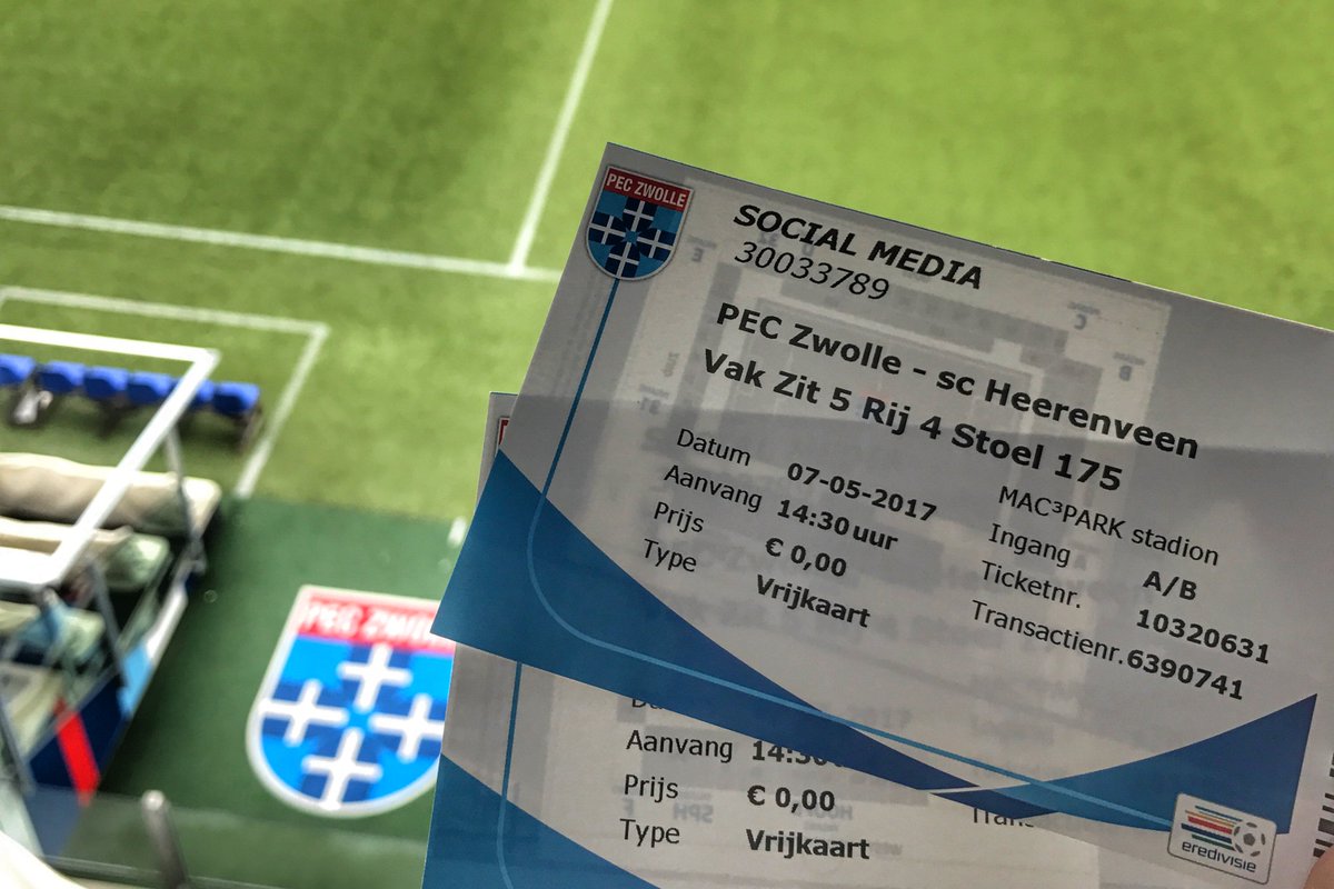 Twee kaarten #PECZwolle – @scheerenveen winnen? RT deze tweet en vul hier jouw gegevens in om kans te maken: bit.ly/2llwoRj #zwohee