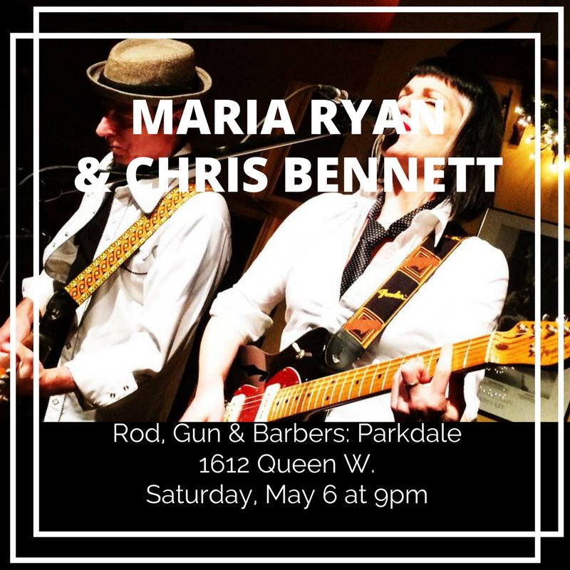 This Saturday! #rockduo #rootsrock #americana #vintageguitars #femalefronted #parkdale #livemusic #liveTO #mrcbmusic
