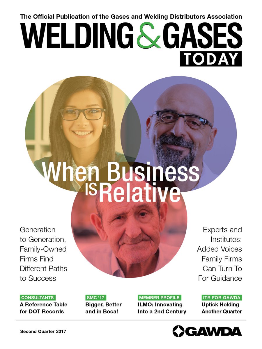 Your business a family business? You're in good company. Check out the cover story from the new Welding&amp;GasesToday: weldingandgasestoday.org/index.php/2017…