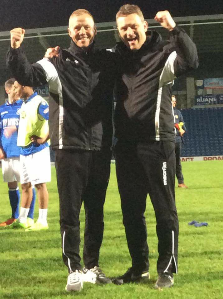 Two very happy managers last night! <a href="/craighopkins3/">craig hopkins</a> and <a href="/kirkdoggydog/">Glenn Kirkwood</a>