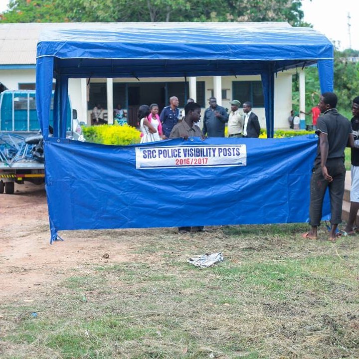 SrcUcc's tweet image. Tents for the diaspora police visibility post are ready to be erected