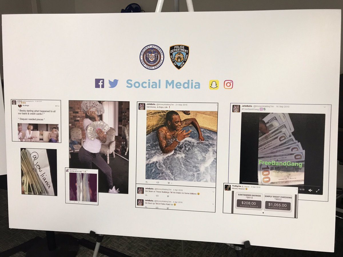 NYPDnews's tweet image. 39 people arrested and indicted for depositing $2.5mil in counterfeit checks resulting in more than $1mil in stolen funds.