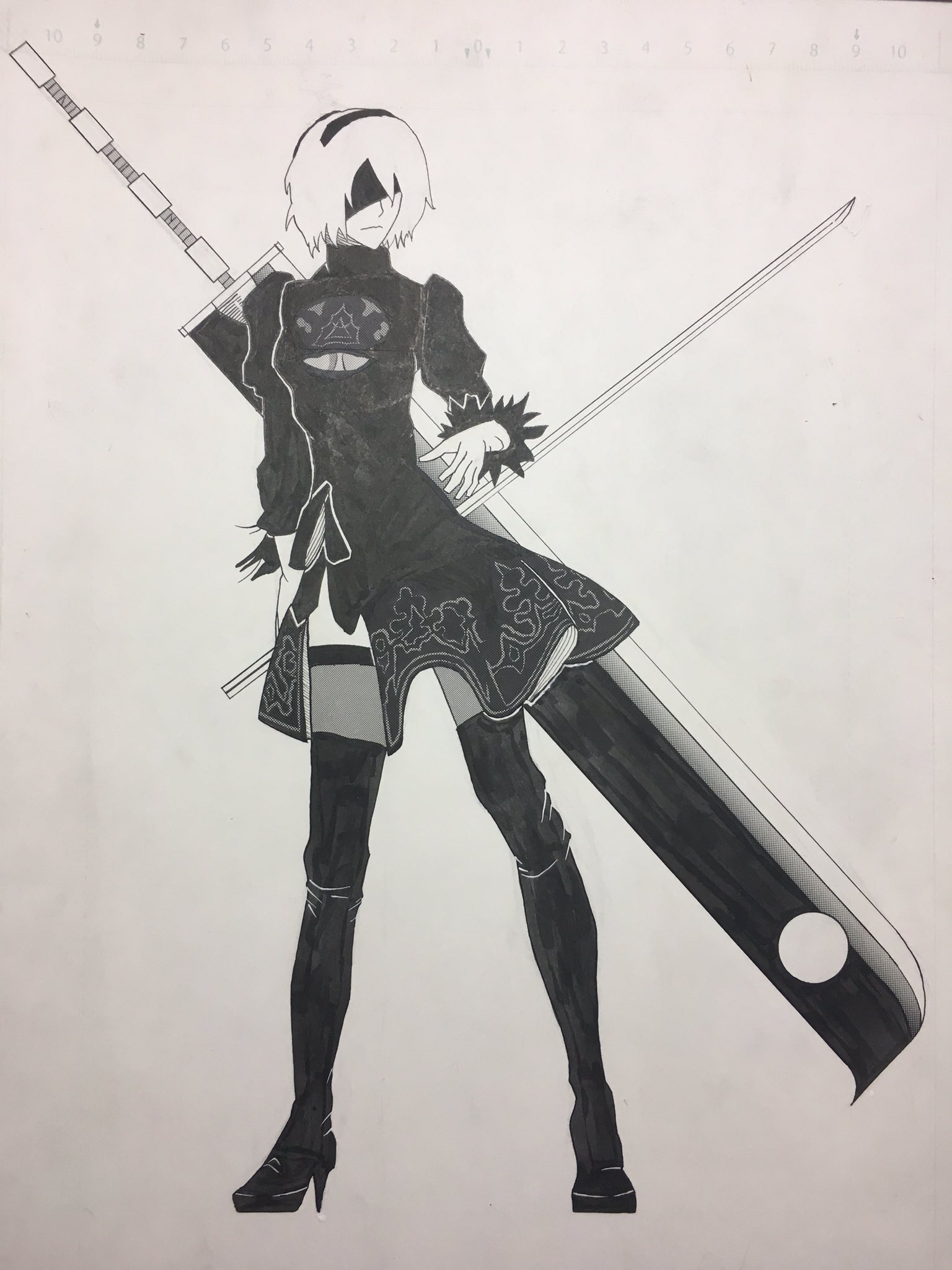 Twitter 上的 Itachi Nier Automata 2b Naruto 首切り包丁 Naruto 草薙の剣 大剣と刀って組み合わせの時点でこれやりたくて仕方なかった T Co 6epwluhlnc Twitter