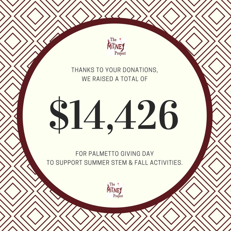 mitneyproject's tweet photo. We @mitneyproject are so gracious to our donors! We can now hold 2 sessions of our STEM Camp at no cost to needy families! THANK U! #PGD2017 https://t.co/SqxWoCzlwJ