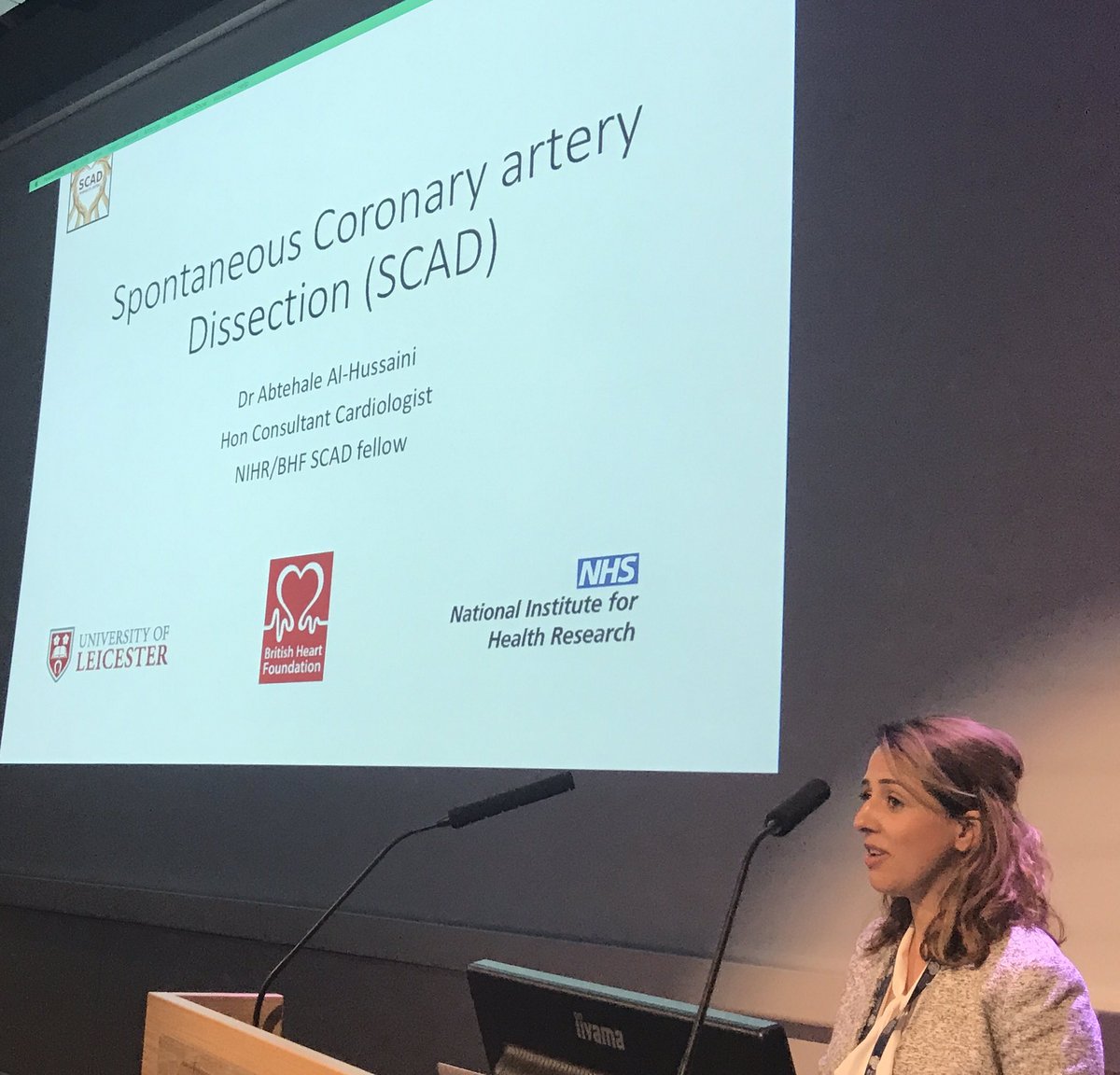 @RoySocMed the @S4RareDiseases day continues with Dr Abtehale Al-Hussaini & #SpontaneousCoronaryArteryDissection @UOLtweets #daretothinkrare