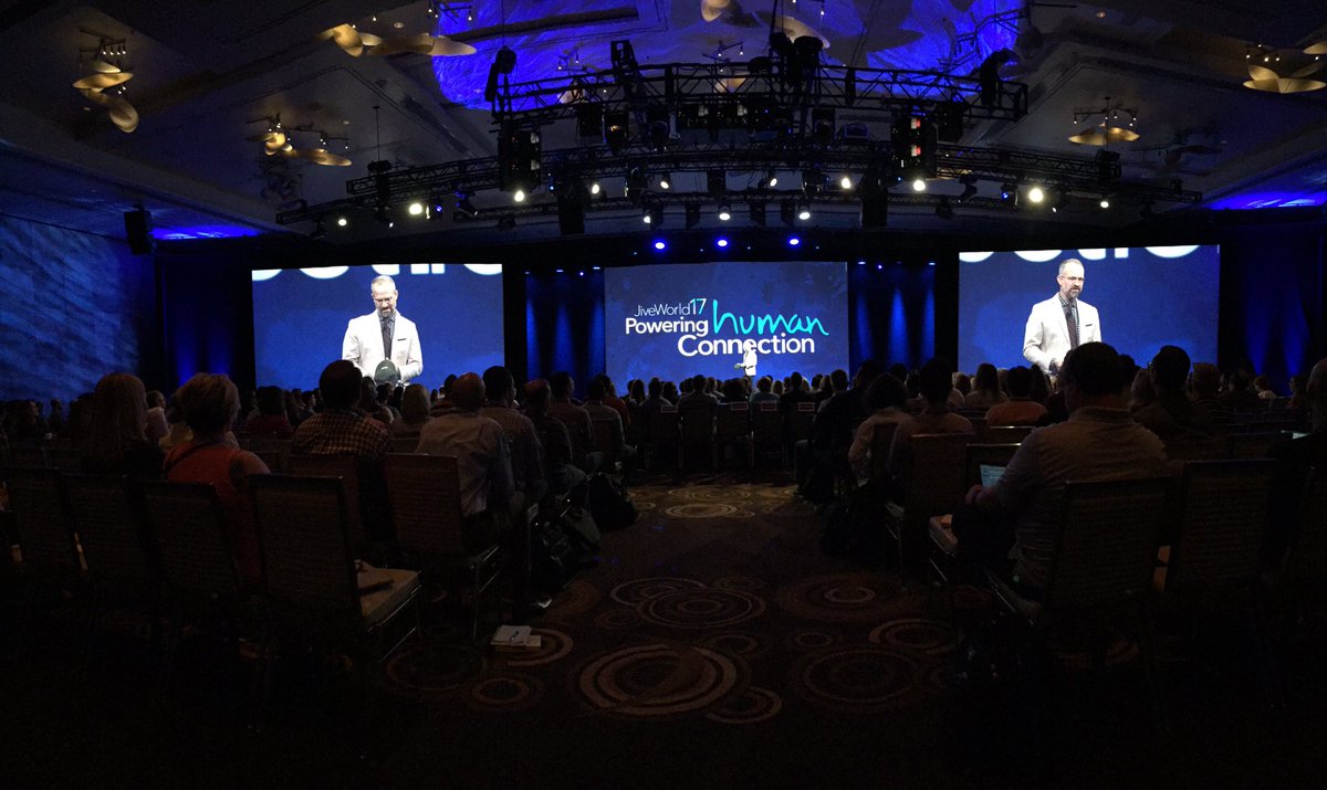 And #jiveworld17 keynote is on!