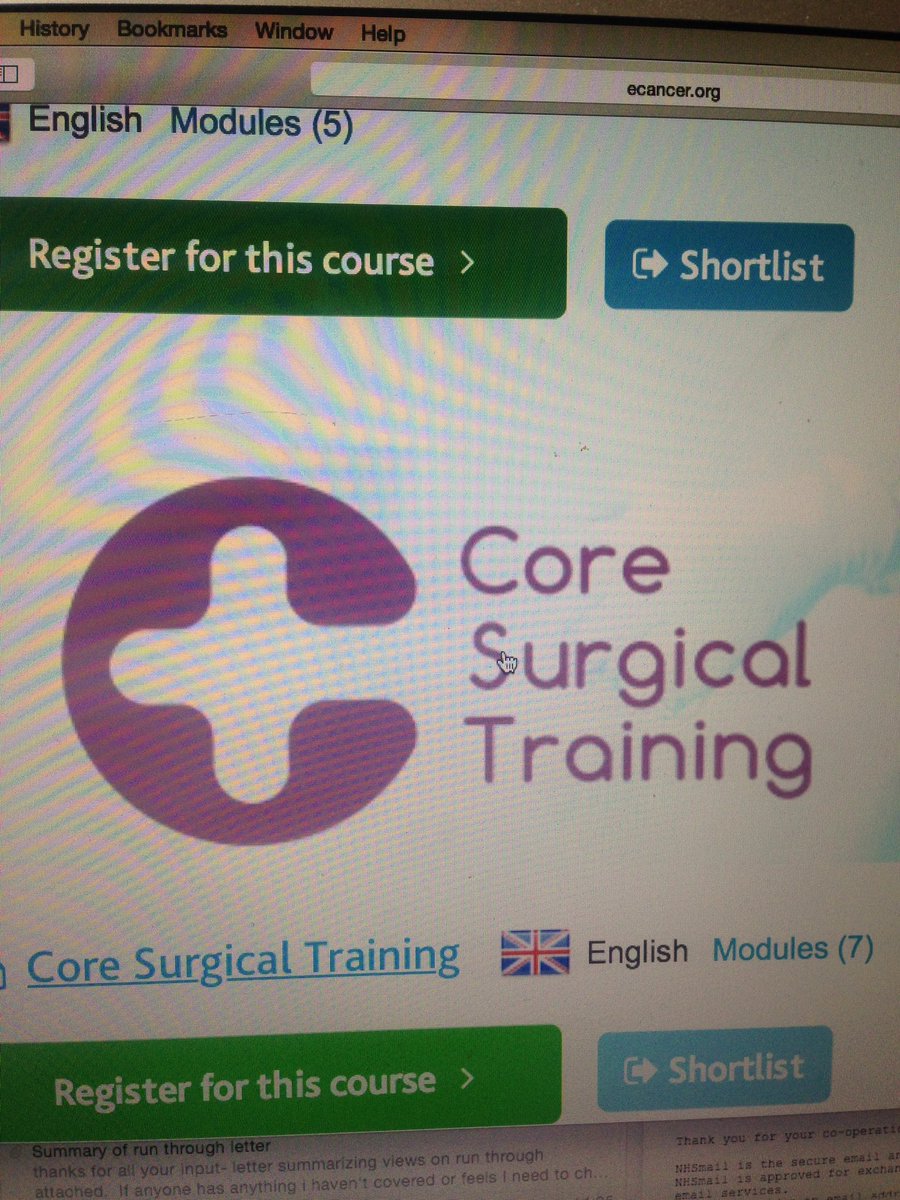 They've arrived! <a href="/SevSoSurgery/">SevSchool of Surgery</a>  <a href="/ecancer/">ecancer</a> elearning modules for CTs. 7 FREE modules mapping <a href="/JCST_Surgery/">JCST</a> syllabus bit.ly/2pEj1KM
