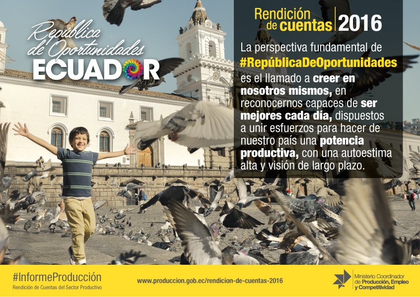 #RepúblicaDeOportunidades nos llama a creer en nosotros y unir esfuerzos para potenciar la producción nacional. #informeProducción