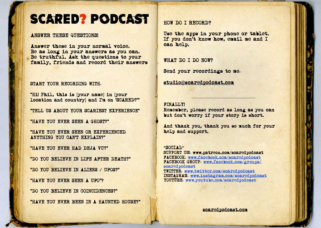 ScooterForums's tweet image. Got a #paranormal #ghost #ufo story to share on our MASSIVE worldwide show? Take a look! | scaredpodcast.com