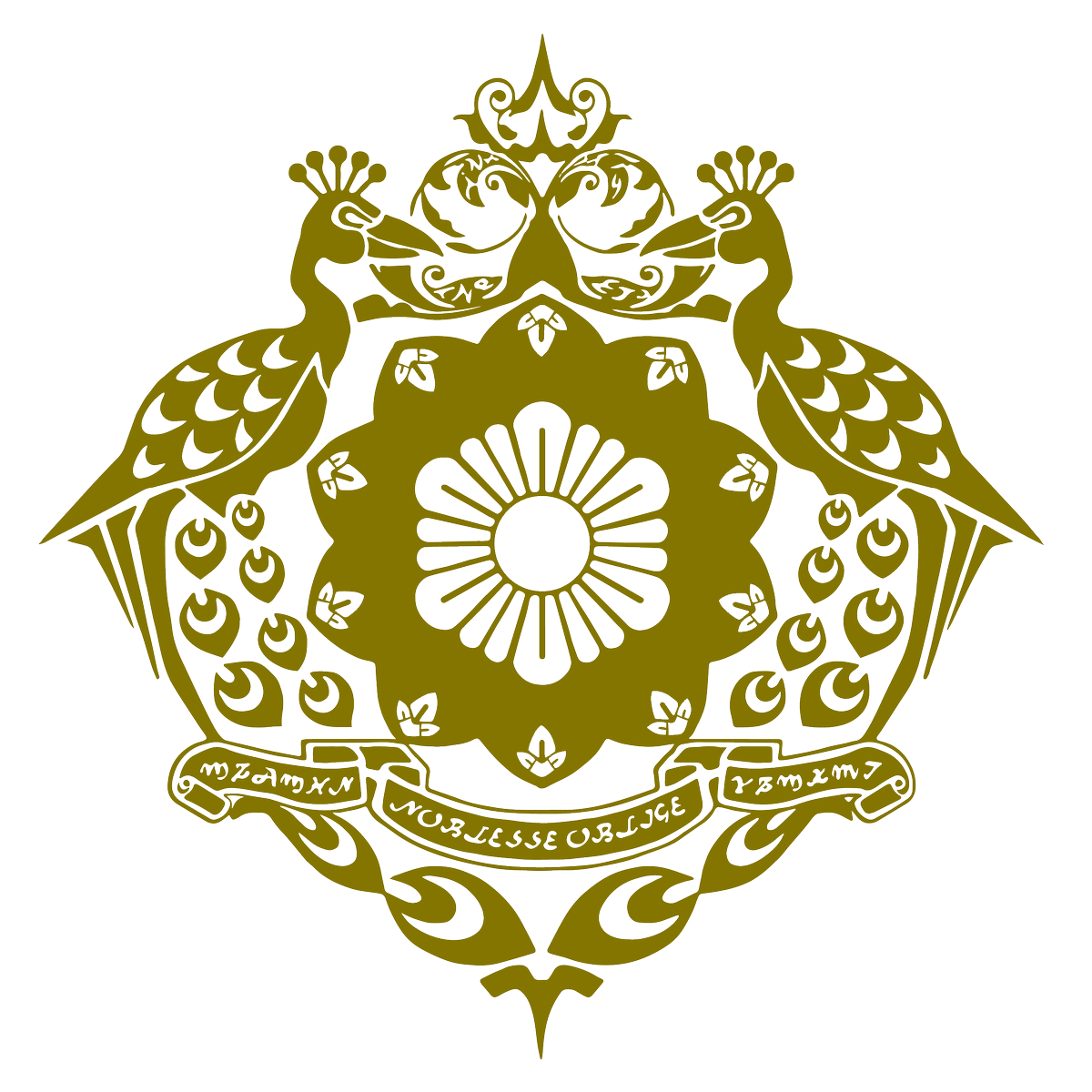 Sato 貴族探偵の紋章素材 透過とシールとかに使えそうな感じのやつ