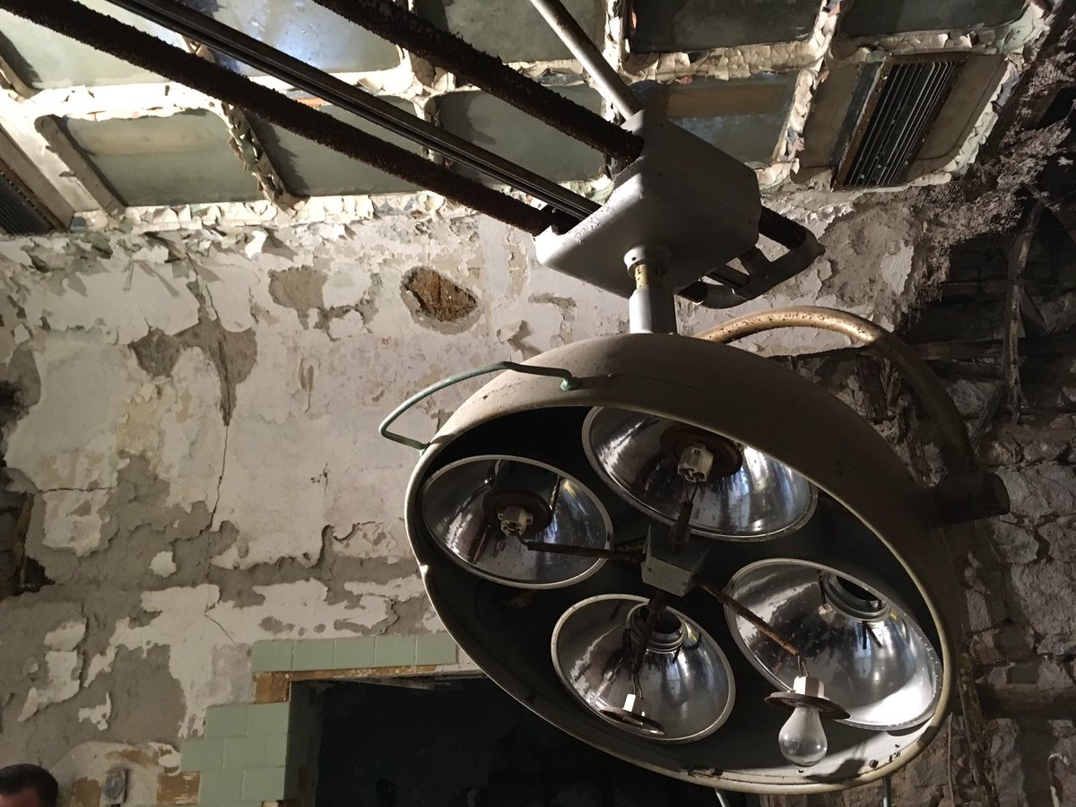 brianbingaman's tweet image. The operating room &amp;amp; entrance to newly open medical wing (note the red cross) at @easternstate