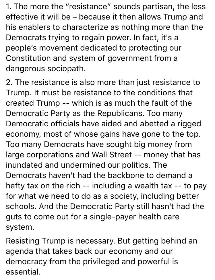 I welcome Hillary Clinton and Joe Biden to the resistance. But two gentle warnings: