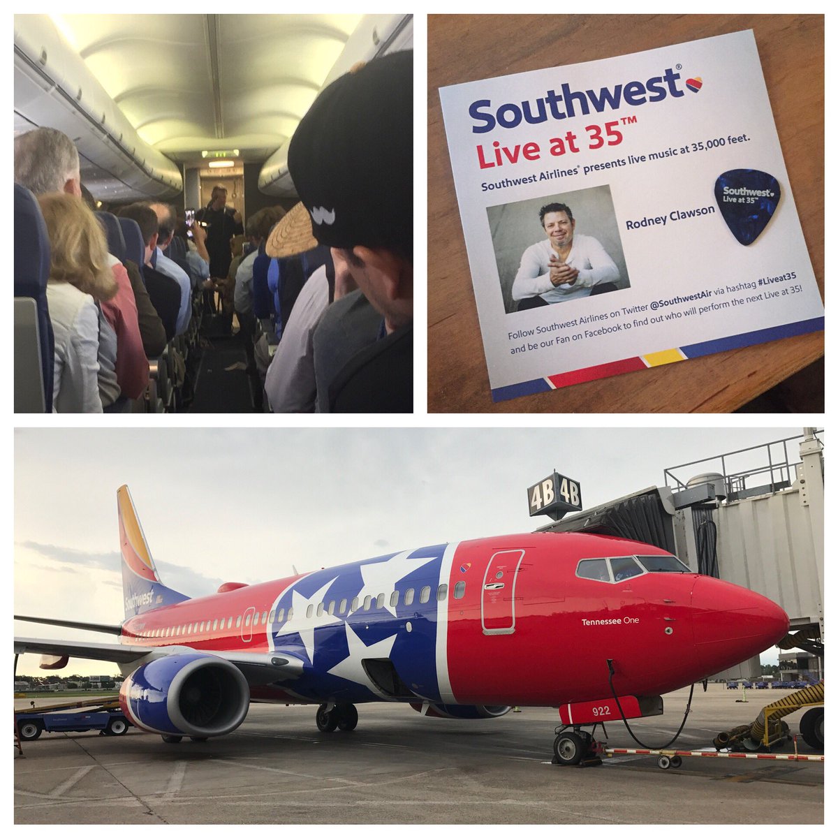 wilevans00's tweet photo. No better way 2 bring Middle TN to Denver: @SouthwestAir Tennessee One &amp; Live @ 35k concert! @nashchamber @MauryAlliance #LSM2017 https://t.co/C3OOAbBxxZ