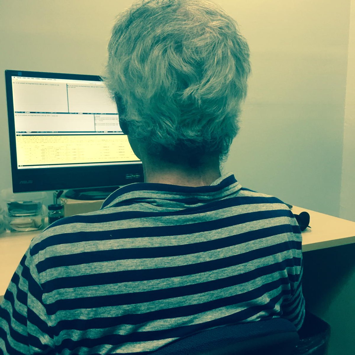 SQLstream's tweet image. 81 degrees and some are STILL cool as a cucumber. #SiliconValleyOG working on the original #streamingSQL