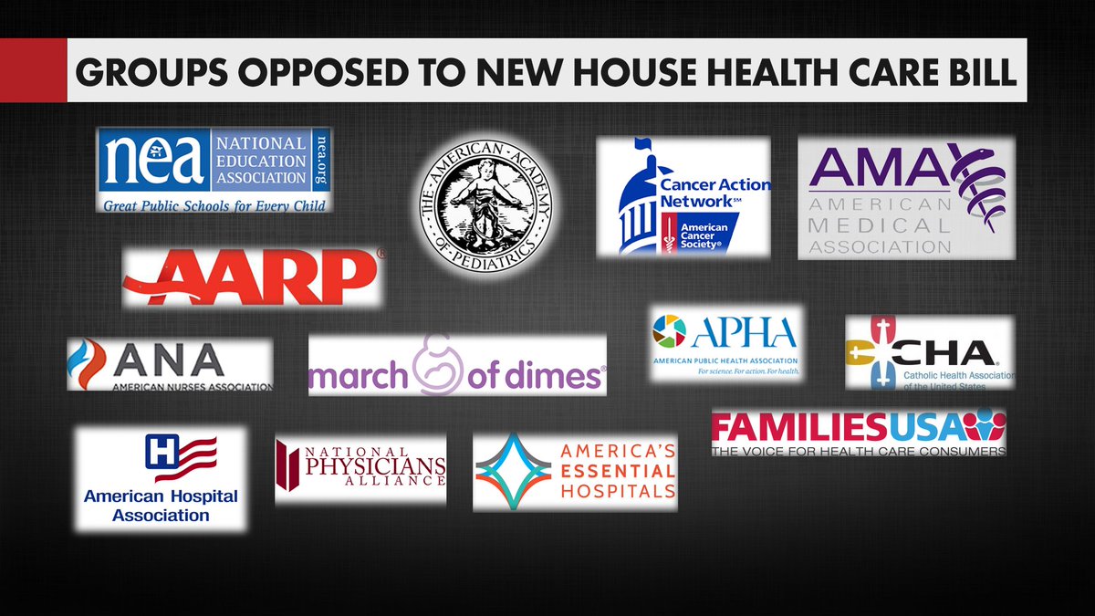 chrislhayes's tweet image. Reminder. Basically every group with skin in the game opposes the GOP healthcare bill.