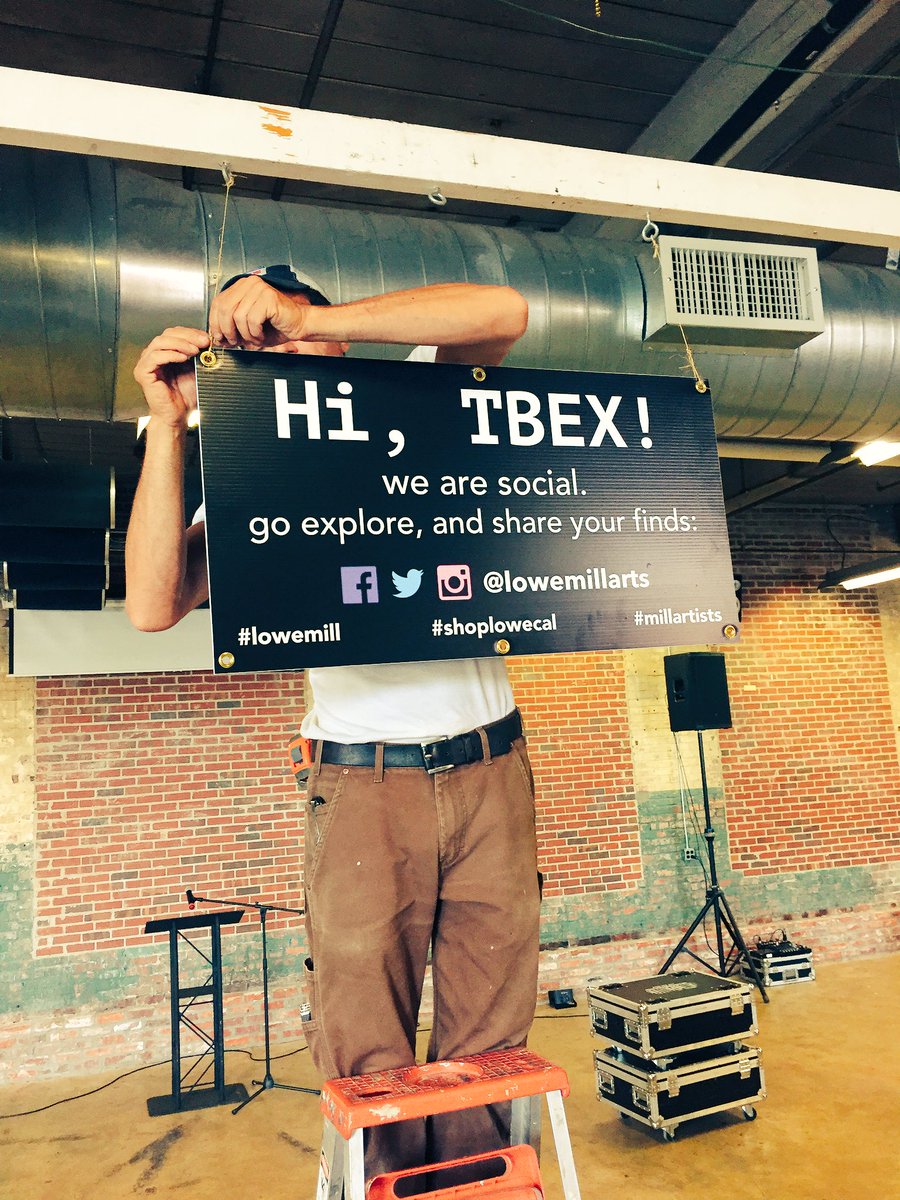 Busy, busy getting ready for tonight, @TBEXevents! See you all in a few hours! #tbex #ihearthsv #lowemill