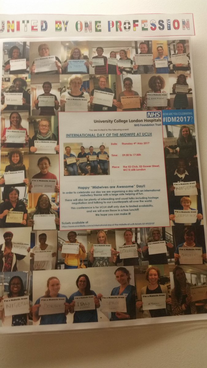#ICMCH <a href="/uclh/">UCLH</a> celebrate cultural diversity international day of the midwife <a href="/NatillaHenry/">Natilla Henry</a> <a href="/BenMorrin/">Ben Morrin</a> @FloPanelCoates <a href="/gseiti/">Georgia Seiti</a>  @ameliagodson