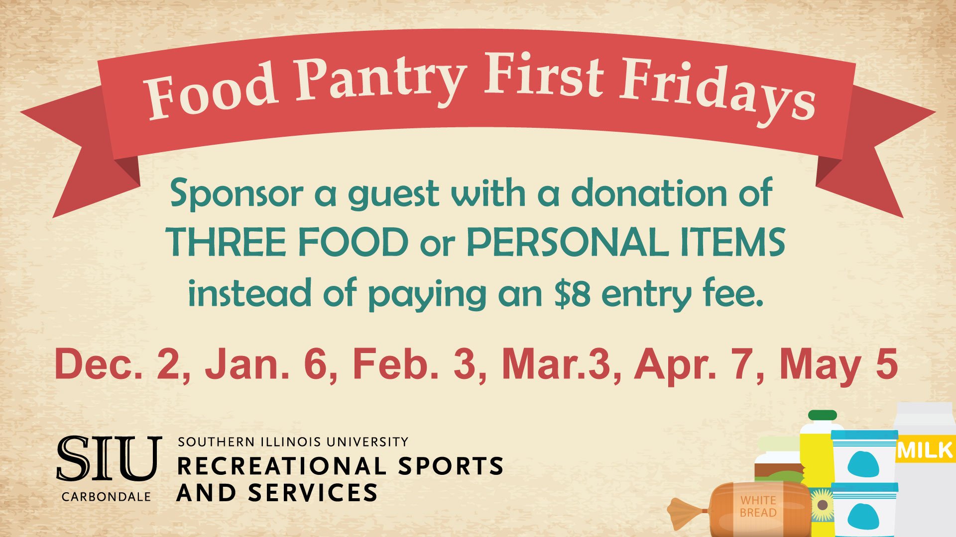 Siu Rec Center On Twitter This Friday Sponsor A Guest At The Rec