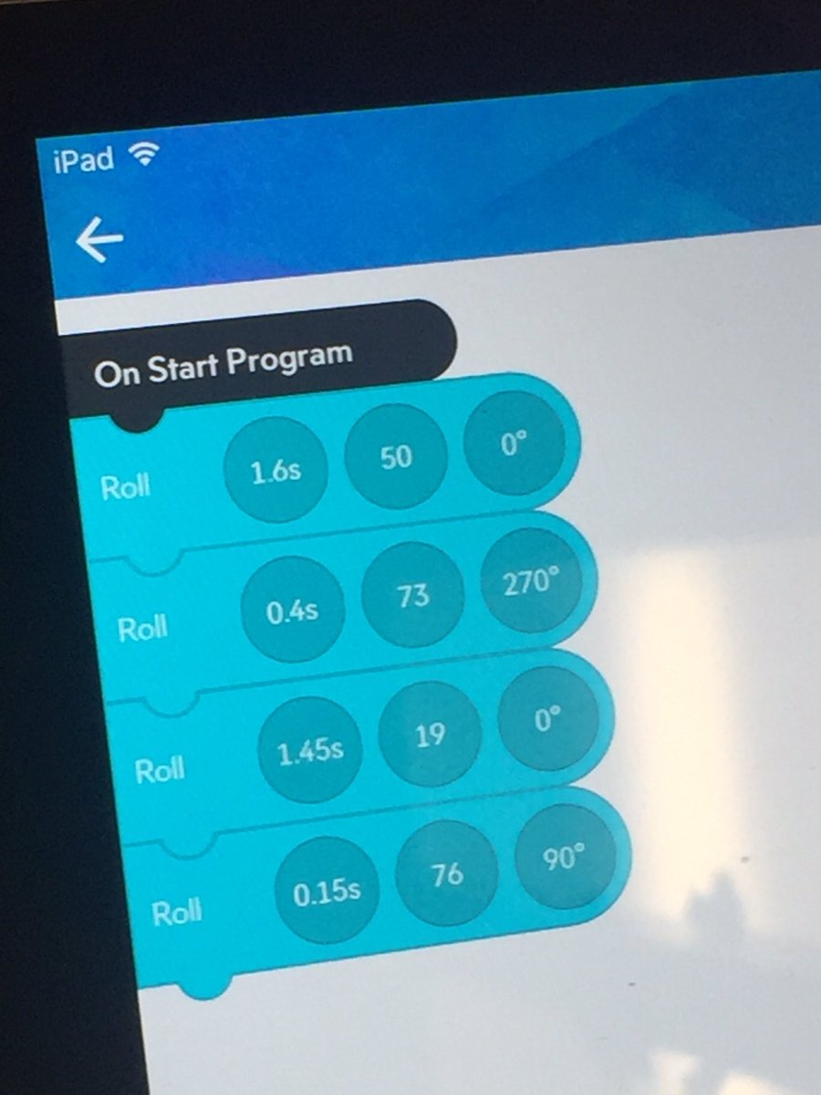 BBInquirylab's tweet image. Amazing to see students using the precision application of decimals and angles in motion and on their own! @Sphero @SpheroEdu #makemathreal