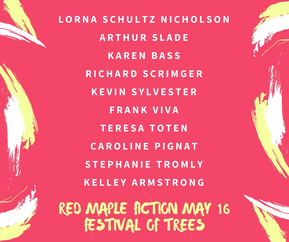 ForestofReading's tweet photo. The Red Maple Fiction line up is amazing! Only a couple more days until you can meet them. #FestivalOfTrees https://t.co/PFB9W9wWKA