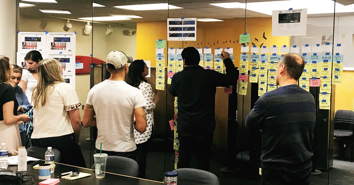 The Truth is, good work starts with collaboration across all our departments…and lots of cards. We’re #roadmapping an exciting project. #BTS