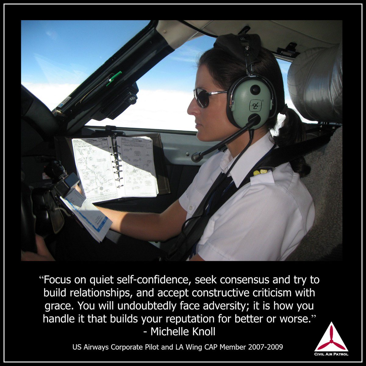 CivilAirPatrol's tweet image. #wednesdaywisdom @UCLA @AmericanAir @WomenInAviation @NWS  cap.news/women-pilots/