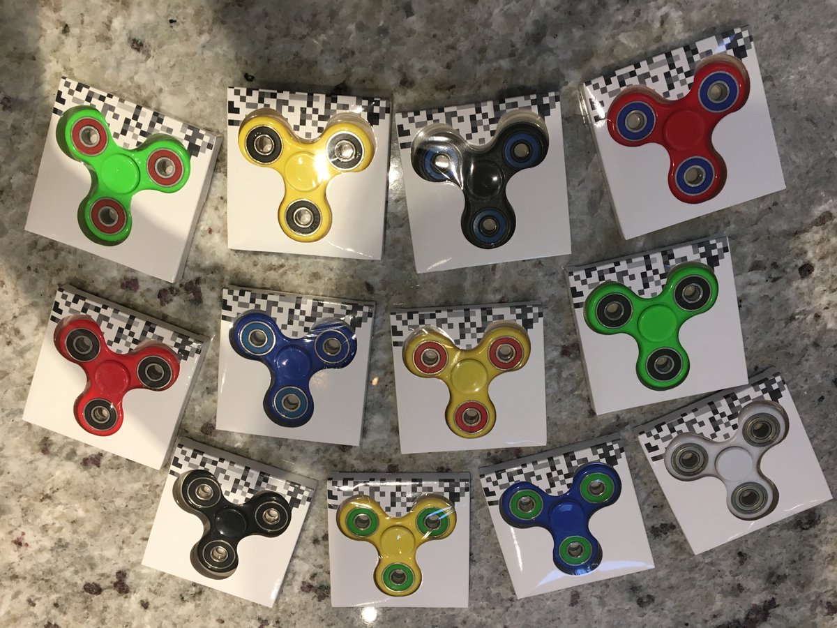 Fidgit Spinners back in stock - £4.99 - the latest craze to sweep the nation - be quick they won't last long!