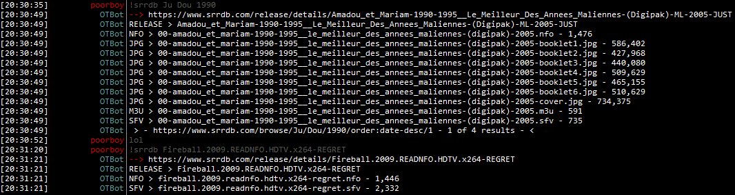 pyrescene's tweet image. RSS feed now available in #srrdb on @opentrackersorg IRC
Also check out #search for srrDB, ZEnet and Layer13