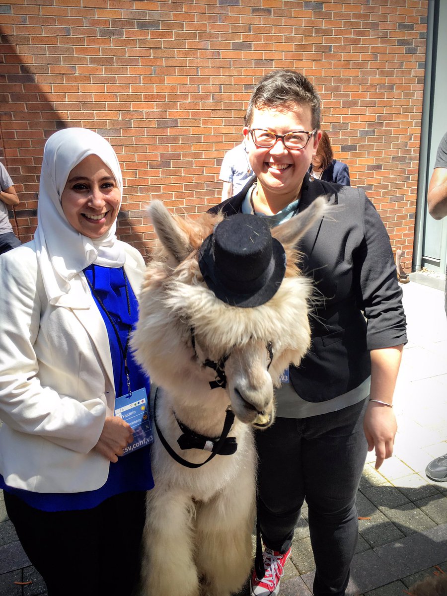 yasmina_anwar's tweet image. #commaLlama with @CLIRnews fellows @vikeshojiorlati and @yasmina_anwar  @CSVConference #csvconf