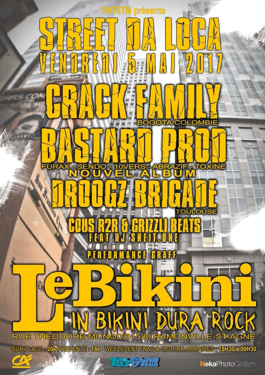 Vendredi au bikini...Ça va être bruyant !!