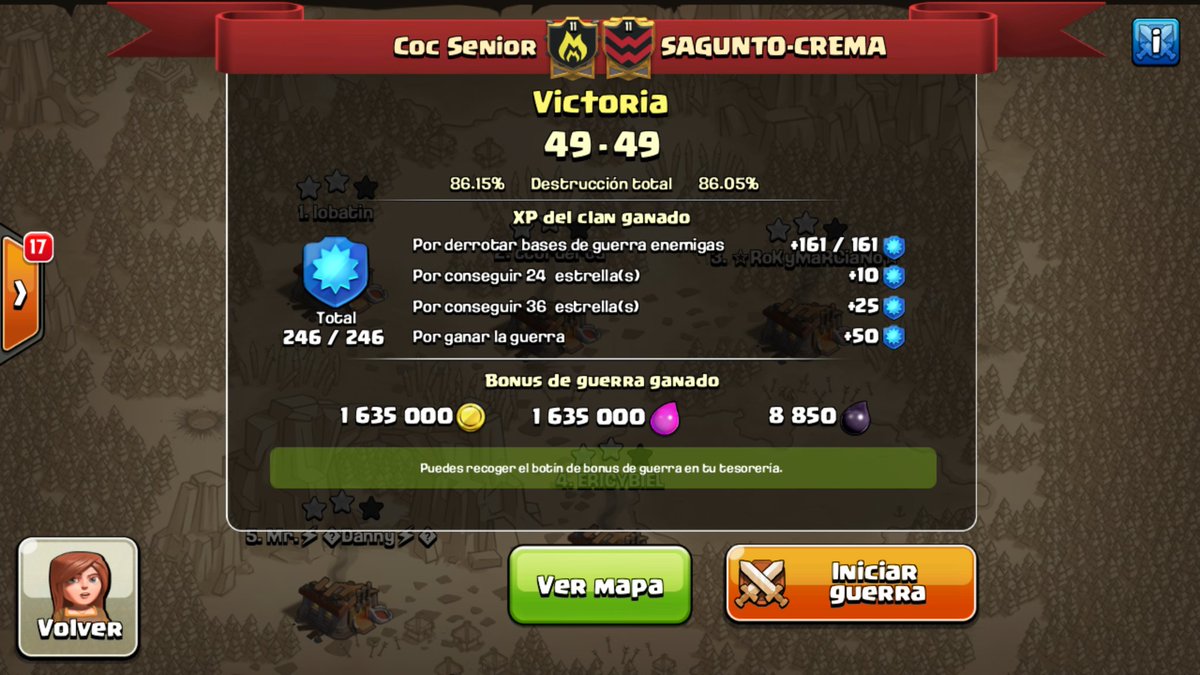 SUPER GIERRA IGUALADA dedicada a @PUNISHER@sauron_3 @CocSenior@JOHAN_BO21@jabibin @Knopfler_CoC@By_MaRk_@Peistone @supersoro@LuigiCordova85