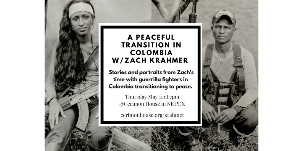 Cerimon_House's tweet photo. Debut of portraits by @ZachKrahmer of Colombian rebels during the peace transition. Stories+Art @Cerimon_House 5/11: https://t.co/35ZMWFzbNk https://t.co/jlTARuI458