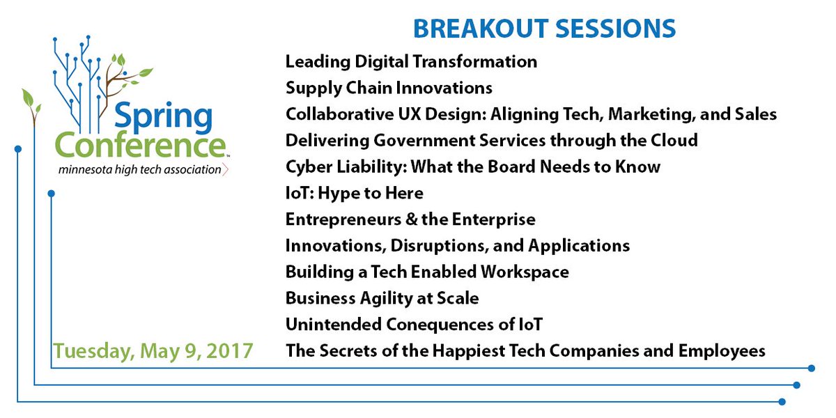 mntechassoc's tweet image. Check out all of the great keynotes &amp;amp; breakout sessions coming to our May 9 Spring Conference - register today! mhta.org/event/spring/