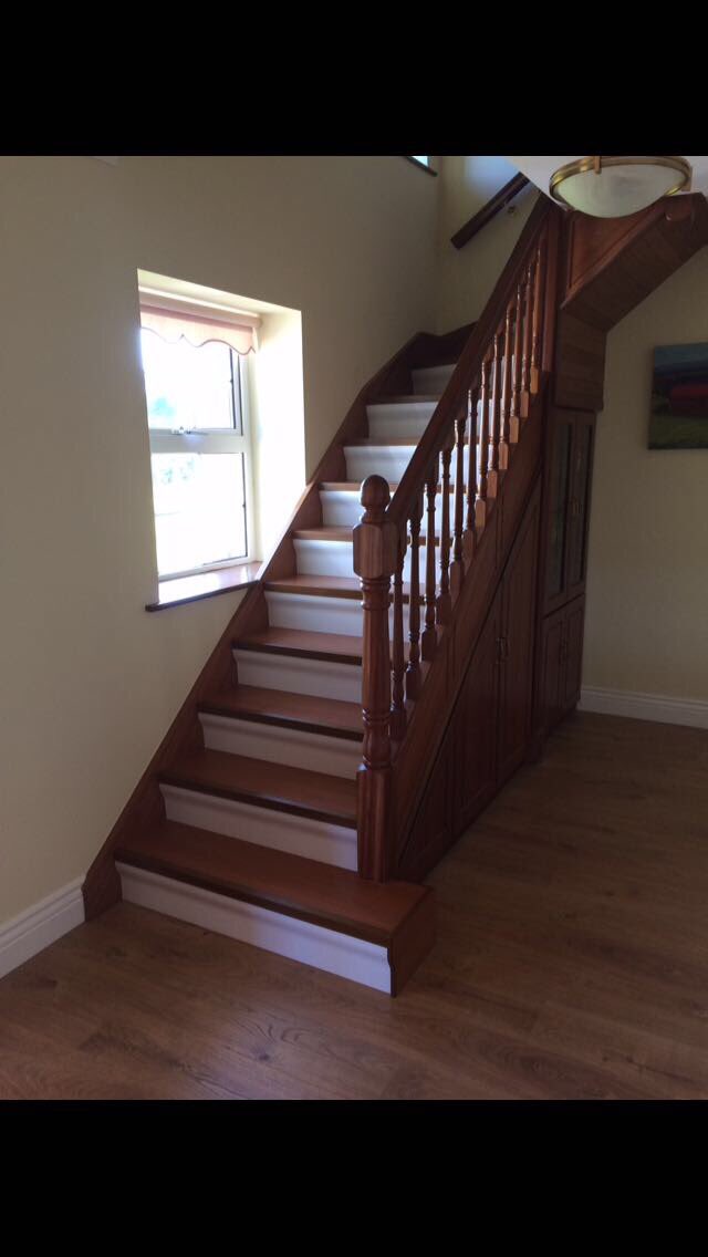 Before & After #portas #staircaserenovation #maintenancefreestairs