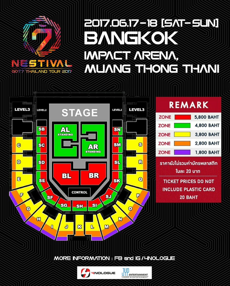 MeilidyaA's tweet photo. GOT7 Thailand Tour 2017 'Nestival' in Bangkok Ticket open!!  2017.05.13 (Sat)... https://t.co/s4xuFRhR2R by #Rhati23 via @c0nvey https://t.co/KDNLrOx9K4