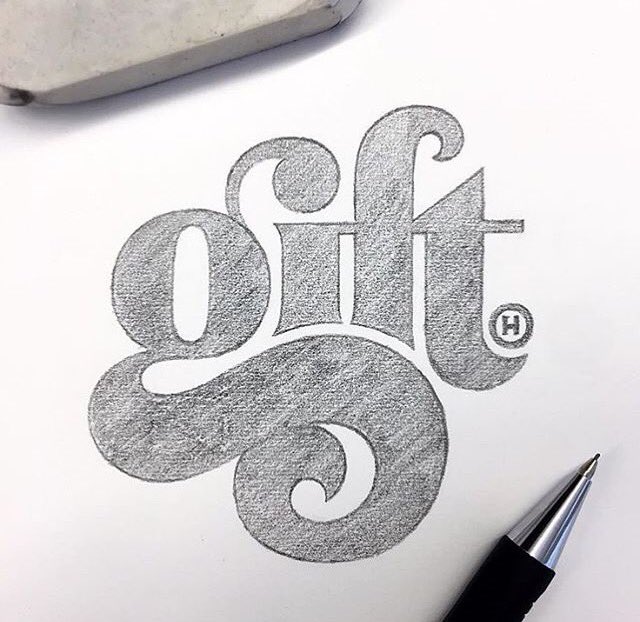 LetteringTime's tweet image. &quot;Gift&quot; by @anthonyjhos #lettering #letteringart #letteringtime #letteringdaily